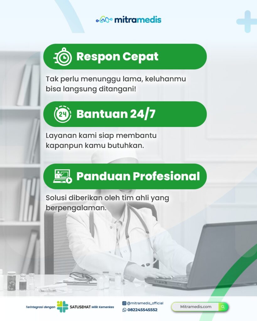 Rich results on Google SERP when searching for "mitramedis" and "rekam medis elektronik"